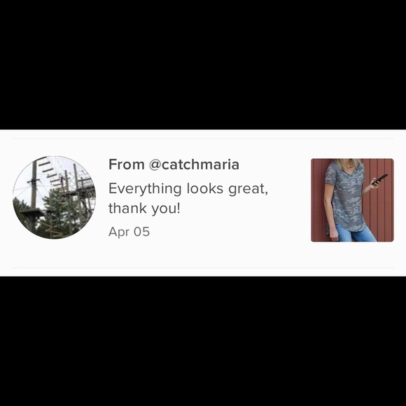 Camo print vneck t-shirt - Picture 5 of 5